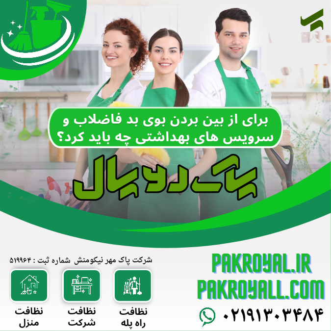 - بوی بد توالت فرنگی - شرکت خدماتی نظافتی پاک رویال